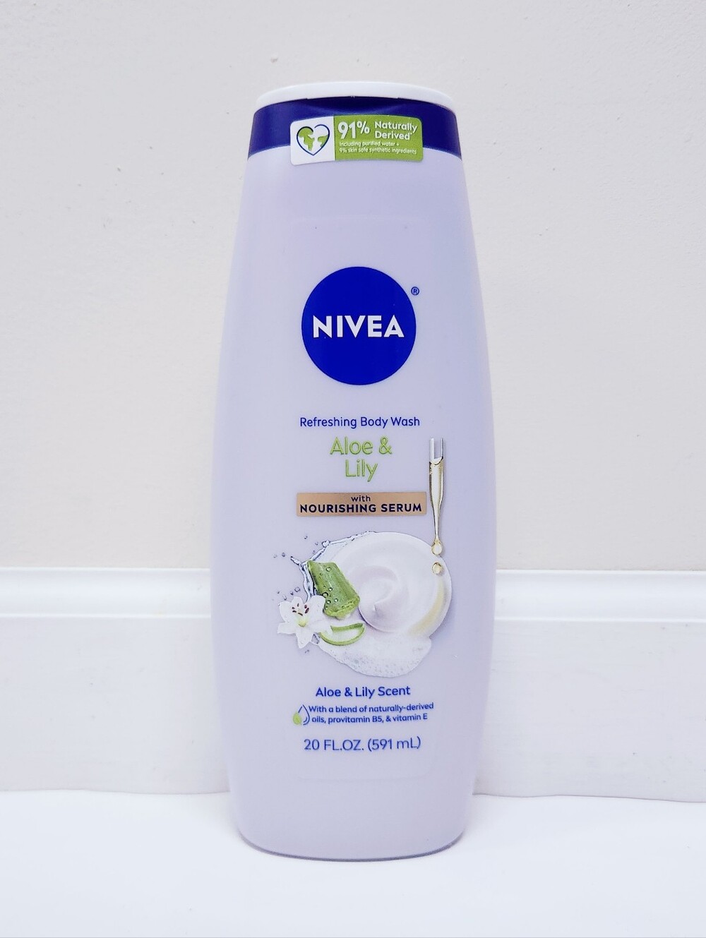 🔮3/$15 Nivea Refreshing Body Wash with Nourishing Serum Aloe & Lily
